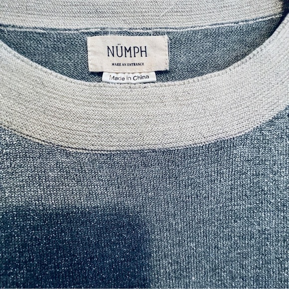 ❤️Anthropologie Numph EUC never worn silver sparkling top size M - Picture 4 of 6